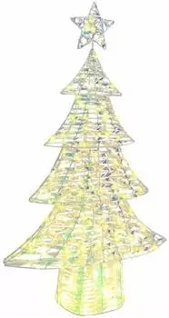 vidaXL Weihnachtsbaum mit 160 LEDs Warmweiß 150 cm Haustier (42018986)