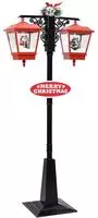 vidaXL Weihnachts-Stra&szlig;enlampe mit Weihnachtsmann 81 x 40 x 188 cm PVC