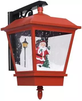 vidaXL Weihnachts-Wandleuchte mit LED-Licht und Weihnachtsmann Rot (289927)