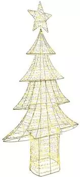 vidaXL Weihnachtsbaum mit 240 LEDs Warmweiß 180 cm Haustier (42018990)