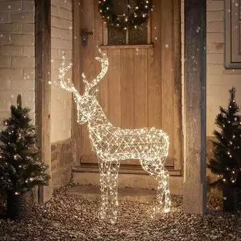 Lights4fun LED-Rentier Hirsch L Duchy (XX2301EU)