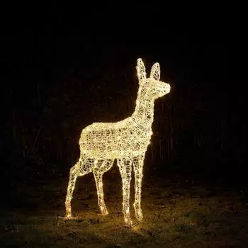 Lights4fun LED-Rentier Hirschkuh L Swinsty (XX2306EU)