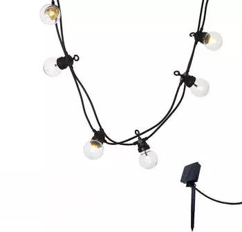 Lumisky LUMI JARDIN Solar-Lichterkette 10 Kugeln transparent LED Warmweiß 5,9 m (2 Stk.)