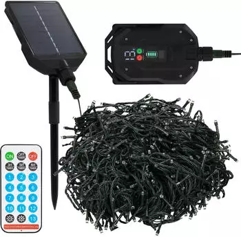 ECD Germany LED Solar Lichterkette Außen