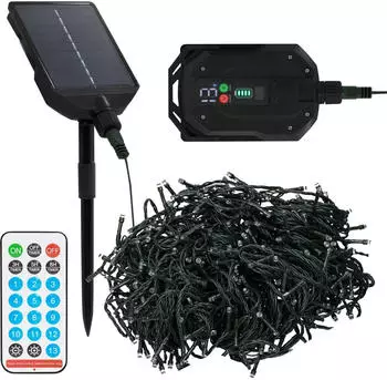 ECD Germany LED Solar Lichterkette 13 Außen