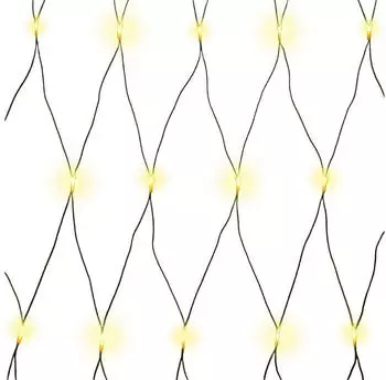Gartenpirat LED-Lichternetz 180 LED 4x2 m warmweiß