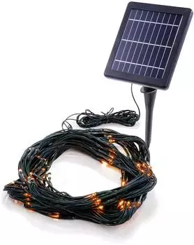 Esotec Lichtvorhang 144 LEDs 1,5x1,5 m bernsteinfarben (102191)
