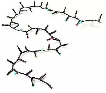 Konstsmide LED Mini-Lichterkette Cluster mit 600 LEDs bonbonfarben (3868-505)