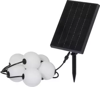 Sygonix SY-6662320 Solar-Lichterkette 2.4 W Wei&szlig; Schwarz
