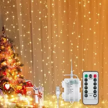 Goobay 300er LED-Lichtervorhang warmweiß (57943)