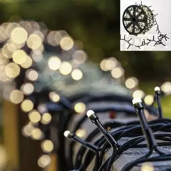 Haushalt International LED Lichterkette 1000 LED 20 m auf Kabelrolle (76634)