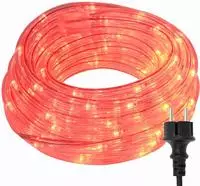 vidaXL Lichtseil mit 1200 LEDs Rot 50 m PVC
