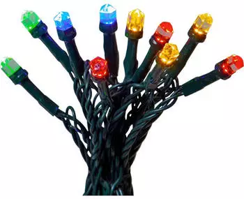 Eglo LED Lichterkette bunt 75 m schwarz