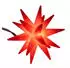 Gravidus LED Lichterkette Sterne rot 5 warmweiße LEDs 6 cm Ø