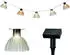 Lumineo Solar LED-Lichterkette gerillte Lampenschirme 4,5m Warmweiß (8720725099074)