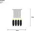 Star Trading System 24 LED-Lichtervorhang 1x1m 49 LEDs warmweiß (491-90)