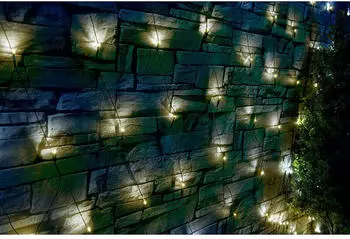 Lunartec Solar-LED-Lichternetz 144 LEDs, 2x2m, weiß, IP44