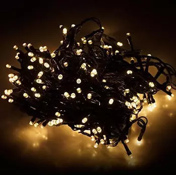 ECD Germany LED-Lichterkette 24m 320 LEDs Warmwei&szlig; Innen/Au&szlig;en IP44 (8719202259148)