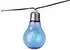 Lumineo Solar LED-Lichterkette Glühbirnen 4,5m Kunststoff Bunt/Warmweiß (CE894986)