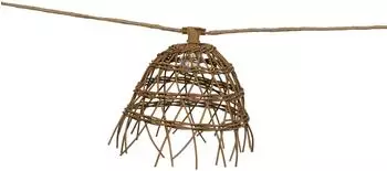 Licht-Erlebnisse Alma Solar-Lichterkette 10x LED E12 1800K 5m Jute Naturfaser (LE126595)
