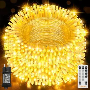 HeiPard Lichterkette Außen/Innen 600LED 60m warmweiß IP44 dimmbar (HP-OLT-600)
