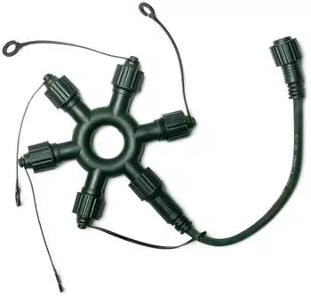Hellum System Profi Ringverbinder Outdoor 5 Ausg&auml;nge, gr&uuml;n (555141)