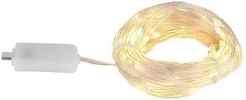 Globo LED-Lichterkette 100x LED warmwei&szlig; 8 Modi, 10m, USB-C (39019)
