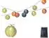 Lumineo Lichterkette Lampions Nylon 4,5m bunt