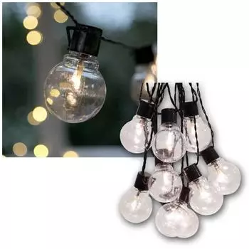 Star Trading Partaj LED-Lichterkette warmwei&szlig;, schwarz (Partaj)