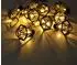 Globo LED Lichterkette Außenlaterne Käfig schwarz Kunststoff warmweiß 230cm 2er Set