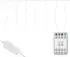 ECD Germany Lichtervorhang 120 LED 3m warmweiß mit Timer (490017539)