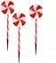 ECD Germany LED Lollipop Wegweiser 3er Set, 60LEDs, 3m, 8 Modi, Timer, Batteriebetrieben (8721037167000)