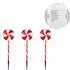ECD Germany LED Lollipop Wegweiser 3er Set, 60LEDs, 3m, 8 Modi, Timer, Batteriebetrieben (8721037167000)