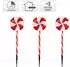 ECD Germany LED Lollipop Wegweiser 3er Set, 60LEDs, 3m, 8 Modi, Timer, Batteriebetrieben (8721037167000)
