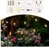 Spetebo Solar-Lichterkette 10 Lampions in Rattan-Optik, 450cm, warm weiß (4333)