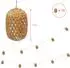 Spetebo Solar-Lichterkette 10 Lampions in Rattan-Optik, 450cm, warm weiß (4333)