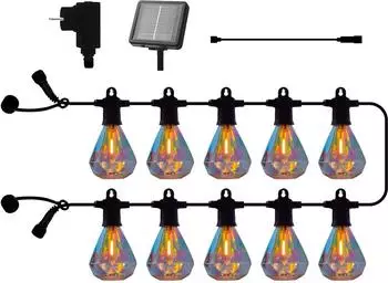 Sirius Marcus LED-Lichterkette Starter Set, klar, 10 LED, 3m, Solar (69652)