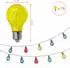 Spetebo LED Solar-Lichterkette 10 bunte Glühbirnen 450cm (4332)
