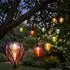 Haushalt International LED-Lichterkette Ballons bunt, solar, IP44, 380cm (2er-Set)
