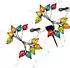 Haushalt International LED-Lichterkette Ballons bunt, solar, IP44, 380cm (2er-Set)