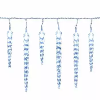 Salcar Eiszapfen-Lichterkette 10m 80 LED kaltweiß (WL161)
