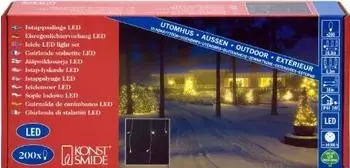 Konstsmide LED Eisregen Lichtervorhang weiß (2733-102)