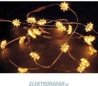 Hellum 570830, Hellum LED-Lichterkette ""Sterne"" 20 LEDs Warmwei&szlig; Kupferkabel