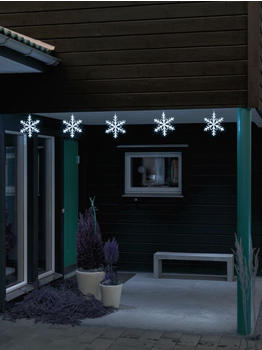 Konstsmide LED Schneeflocken-Kette 5er kaltweiß (4439-203)