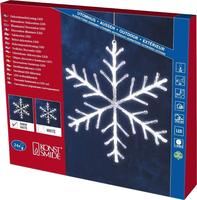 KONSTSMIDE 4440-103, Konstsmide 4440-103 Acryl-Figur Schneeflocke Warmwei&szlig; LED