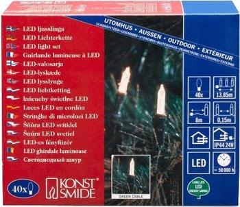 Konstsmide LED Mini-Lichterkette Warmweiß 40er (6004-100)