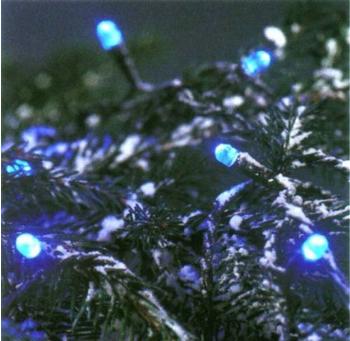 Hellum LED-Lichterkette 40er transparent-blau (560466)