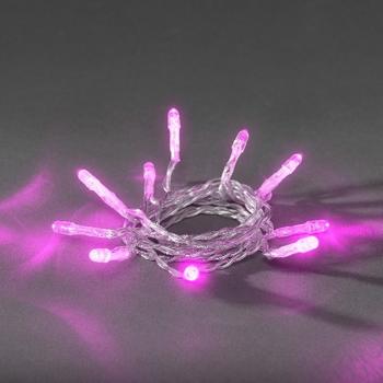 Konstsmide Mini-LED-Lichterkette 10er pink (1407-343)