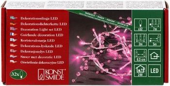 Konstsmide Perlen-Lichterkette 32er pink (3172-343)