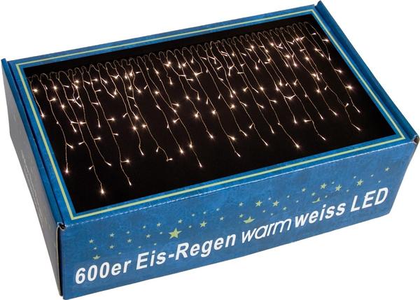 Maxstore LED Lichterkette Eisregen 600 warmweiß (30010124)